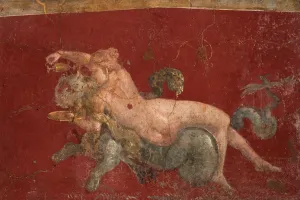 Sirens Prints: The nereid on a sea beast (sea-panther)