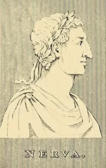 Claudius Domitius Caesar Nero Gallery: Nerva, (30-98 AD), 1830. Creator: Unknown