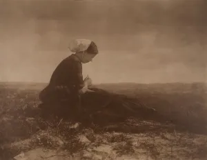 Mending Collection: The Net Mender, 1894. Creator: Alfred Stieglitz