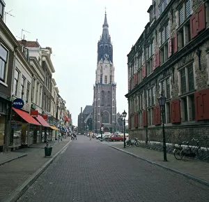 Zuid Holland Prints: Neue Kerk in Delft, 14th century. Artist: CM Dixon