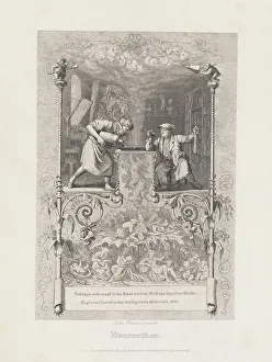 Neureuther (Self-Portrait in the Etching Studio), 1839. Creator: Eugen Napoleon Neureuther
