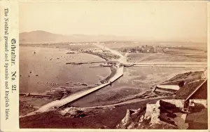 Division Prints: The Neutral Ground and Spanish and English Lines, Gibraltar, 19th century. Creator: Anon