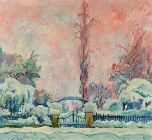 Rocky Landscape Prints: Nevicata, snowfall, 1919. Creator: Giacometti, Giovanni (1868-1933)