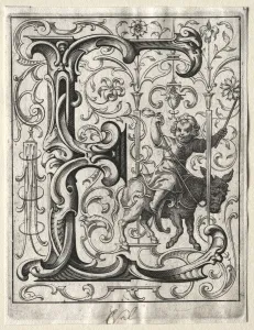 1579 1637 Prints: New ABC Booklet: E, 1627. Creator: Lucas Kilian (German, 1579-1637)