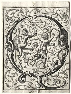New ABC Booklet: Q, 1627. Creator: Lucas Kilian (German, 1579-1637)