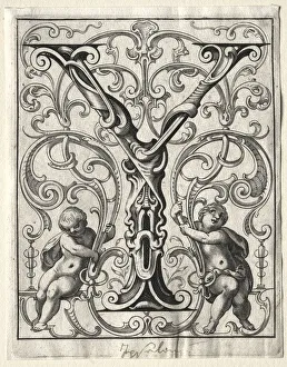 1579 1637 Prints: New ABC Booklet: Y, 1627. Creator: Lucas Kilian (German, 1579-1637)