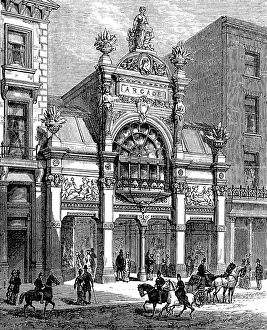 Shopping Arcade Prints: New arcade, Old Bond-Street: exterior, 1880. Creator: Unknown