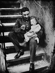 One of the New Army making himself useful in his billet, 1915 One of the New Army making himself useful in his billet, 1915