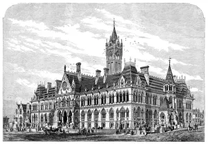 The new Assize Courts at Manchester, 1864. Creator: Mason Jackson