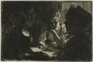 Dunald Mill Hole Prints: The New Ballad, 1903. Creator: Anders Leonard Zorn