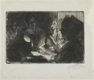 Dunald Mill Hole Prints: The New Ballad, 1903. Creator: Anders Leonard Zorn