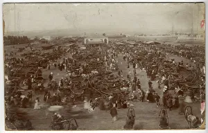 Carts Prints: New Bazaar Square at the height of trade, 1865. Creator: Unknown
