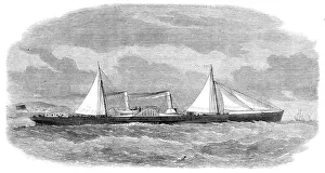Blockade Runner Prints: New blockade-runner Lizzie, built in the Clyde, 1864. Creator: Unknown