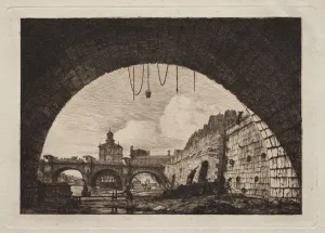Charles Meryon French Prints: The New Bridge and the Samaritaine seen from under the First Arch... 1855. Creator