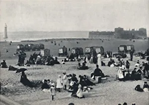 Lighthouse Prints: New Brighton - Showing the Port and the Lighthouse, 1895