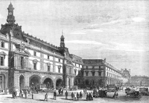 Tuileries Prints: New buildings of the Tuileries in the Place du Carrousel, 1869. Creator: Unknown