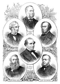 Home Secretary Prints: The New Cabinet, 1874. Creator: Unknown