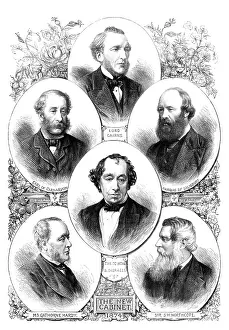 Talbot Gascoyne Cecil Robert Arthur Prints: The New Cabinet, 1874. Creator: Unknown
