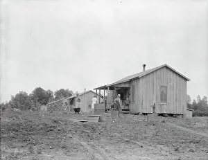 Water Amenities Prints: New cabins at Hill House, Mississippi, 1936. Creator: Dorothea Lange