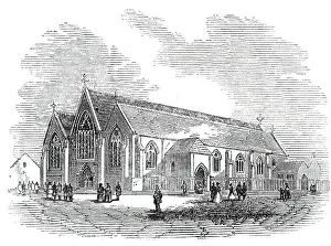 Newcastle Prints: New Catholic church at Newcastle, 1844. Creator: Unknown