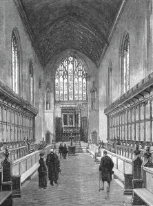 Queens College Prints: The New Chapel, Queens College, Cambridge, 1891. Creator: Unknown