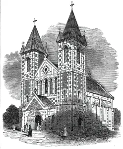 New church, at Kensall Green, 1844. Creator: Unknown