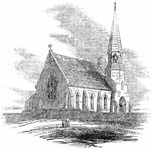 Spires Prints: New Church, Rye Harbour, Sussex, 1850. Creator: Unknown