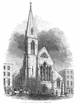 Christ Church Gallery: New Church, St. Giles s, 1844. Creator: Unknown