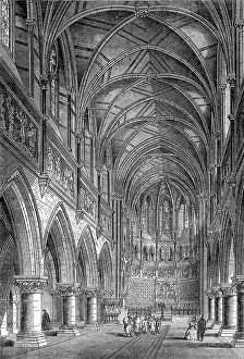 New Church of St. Peter, on the site of Vauxhall Gardens, 1864. Creator: Unknown