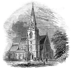Scott Gallery: New church at Swindon, on the Great Western Railway, 1845. Creator: Unknown