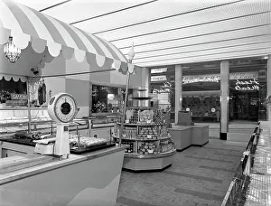 New Co-op central butchers department, Barnsley, South Yorkshire, 1957. Artist