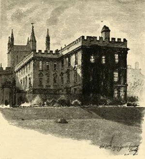 University Gallery: New College, from the Gardens, 1898. Creator: Unknown