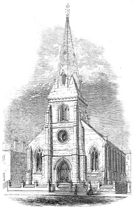 New Congregational Chapel at Hobart Town, 1857. Creator: Unknown