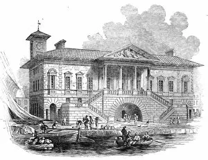 The new Custom House, Ipswich, 1845. Creator: Unknown
