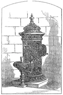 Crank Handle Prints: New drinking-fountain at Bowness, Windermere, 1862. Creator: Unknown