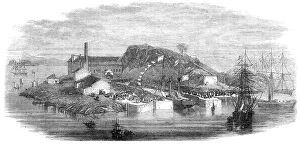 Graving Dock Prints: New dry dock at Rio de Janeiro, 1868. Creator: Unknown