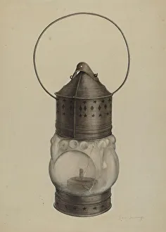 New England Prints: New England Lantern, c. 1937. Creator: Harry Jennings