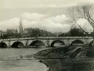 Shrewsbury Collection: New English Bridge, Shrewsbury, c1920s. Creator: Unknown