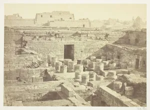Medinet Habu Prints: New Excavation at Medinet-Haboo, 1860, printed 1862. Creator: Francis Frith