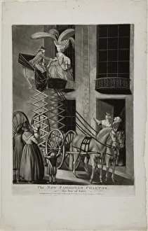Elevator Prints: The New Fashion Phaeton, February 22, 1776. Creator: Philip Dawe