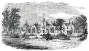Grammar School Prints: The New Free Grammar and Commercial School at Loughborough, 1850. Creator: Unknown