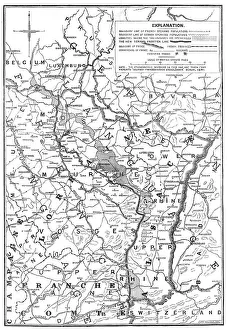 The new French-German frontier, 1871. Creator: Unknown