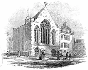 Camden Gallery: New French Protestant Episcopal Church, Bloomsbury, 1845. Creator: Unknown