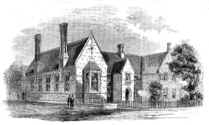 Norfolk England Uk Prints: The New Gresham Grammar School at Holt, Norfolk, 1858. Creator: Unknown