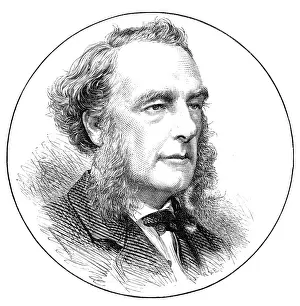 Mills Prints: The new House of Commons: Mr. Arthur Mills, M.P. for Exeter, 1874. Creator: Unknown