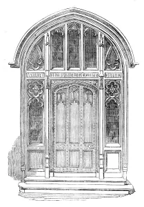 Augustus Welby Pugin Prints: The New Houses of Parliament - Doorway of the Serjeant-at-Arms Residence