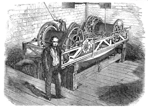 Wheels Prints: The New Houses of Parliament - the Great Clock at Westminster, 1857. Creator: Unknown