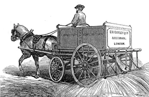 Spraying Prints: New hydrostatic van for street-watering, 1874. Creator: Unknown