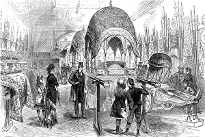 Palanquin Prints: The new Indian Section, South Kensington Museum, 1880. Creator: M. P