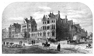 Scott Gilbert Prints: The new Infirmary at Leeds, now occupied by the National Art-exhibition
